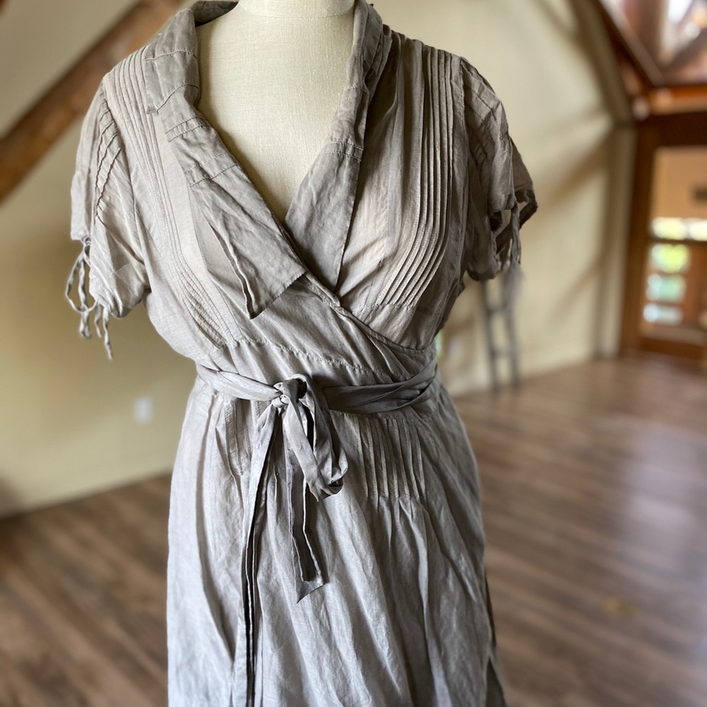 Cotton Wrap Dress